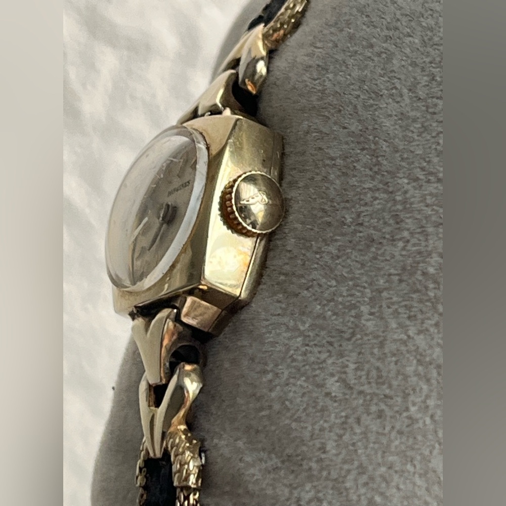 Longines mini mechanical ladies watch gold filled 10K. - Picture 6 of 15